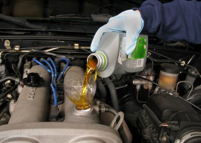 this image shows truck oil change in Saskatoon, SK